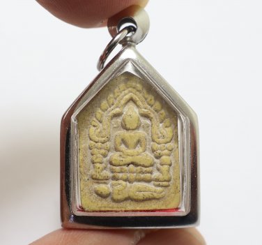 LP TIM BLESS 1971 KHUNPAEN PRAI KUMAN THAI BUDDHA MAGIC TAKRUT AMULET PENDANT 2