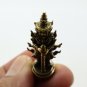THAO WESSUWAN THAI MINI STATUE TINY AMULET YAK ASURA WEALTHY KING GOOD LUCK RICH