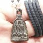 LP PHROM BELL COIN BLESSED IN 1973 MIRACLE MAGIC YANT THAI BUDDHA AMULET PENDANT