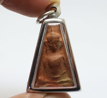 RED PHRA PONG SUPAN THAI ANTIQUE BUDDHA BLESSED AMULET LUCKY LOVE RICH PENDANT