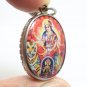 MAA DURGA UMA PARVATI WITH LAKSHMI DEVI GODDESS MAHADEVI SHAKTI HINDU OM PENDANT