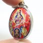 MAA DURGA UMA PARVATI WITH LAKSHMI DEVI GODDESS MAHADEVI SHAKTI HINDU OM PENDANT