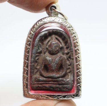 PHRA SOOMGOR YAI POWERFUL ANTIQUE THAI BLESS BUDDHA MONEY RICH LUCKY SIAM AMULET