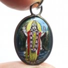 LORD VISHNU TINY PENDANT THE PRESERVER HINDU GOD BLESSED 1980s NECKLACE LOCKET