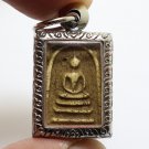 SMALL PHRA SOMDEJ RAKANG MADE 1962 BACK AJAN TOH TEACH KING RAMA5 THAI AMULET 10