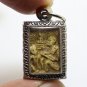 SMALL PHRA SOMDEJ RAKANG MADE 1962 BACK AJAN TOH TEACH KING RAMA5 THAI AMULET 10