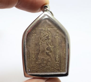 LP KUAY PHRA KHUNPAEN BACK MOTHER EARTH BLESS 1978 POR GUAY THAI MAGIC AMULET 3