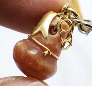 MAGIC STONE GOURD CALABASH CHINESE AMULET BLESSED GAMBLE RICH PENDANT NECKLACE 1