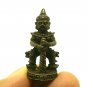 LP MOON THAO WESSUWAN THAI MINI STATUE AMULET YAK ASURA WEALTHY KING LUCKY RICH