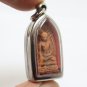 RED PHRA ROD LAMPOON THAI BUDDHA LUCKY RICH MONEY AMULET PROTECTION PENDANT GIFT