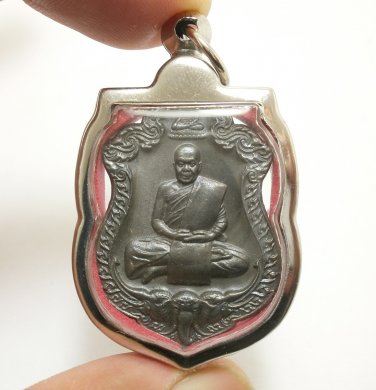 LP SANG THAI BUDDHA NO WORRIES AMULET MAGIC ELEPHANT PENDANT LUCKY RICH SUCCESS