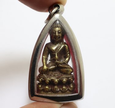PHRA GRING LP KOON BLESSED 1993 KRING THAI HEAL GOOD HEALTH REAL BUDDHA PENDANT