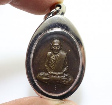 LP KHAO ANALAYO BLESSED 1974 LUCKY SUCCESS MULTIPLY PENDANT THAI BUDDHA AMULET 2