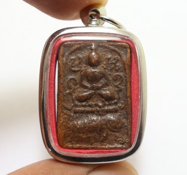 LP PARN RIDE PLACHINE AMULET MAGIC BUDDHA ON CHINESE FISH LUCKY MIRACLE PENDANT