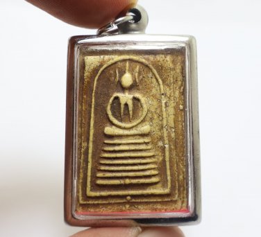 PHRA SOMDEJ GATE CHAIYO BLESSED 1978 THAI BUDDHA AMULET REAL POWERFUL PENDANT 2