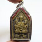 PHRA KHUNPAEN HOLD LADY GUMAN THONG FIGHTING COCK THAI LOVE APPEAL YANT AMULET 2