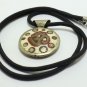 OM TIBET SURYA GOD VINTAGE PENDANT BLESSED HINDU MANTRA TIBETAN CHARM NECKLACE