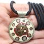 OM TIBET SURYA GOD VINTAGE PENDANT BLESSED HINDU MANTRA TIBETAN CHARM NECKLACE