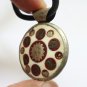 OM TIBET SURYA GOD VINTAGE PENDANT BLESSED HINDU MANTRA TIBETAN CHARM NECKLACE