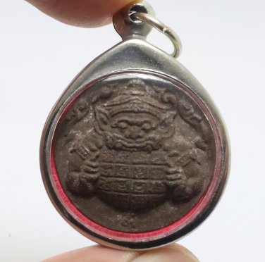 PHRA RAHU OM JUN MOON EATER ECLIPSE 1970 LUCKY PENDANT THAI MIRACLE MAGIC AMULET
