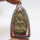 PHRA YODKHUNPHOL OF PHAYAO 1940s ANTIQUE THAI POWERFUL BUDDHA LUCKY RICH AMULET