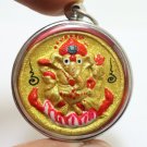 LORD GANESHA AMULET 2 GANESH GANAPATI HINDU SUCCESS GOD MAGIC THAI YANT PENDANT
