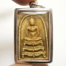 PHRA SOMDEJ POOTSORN TARN SINGA BLESS 1972 WAT RAKANG THAI BUDDHA AMULET PENDANT
