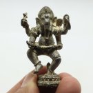 DANCING LORD GANESHA MINI AMULET GOD OF SUCCESS WISDOM GANESH HINDU STATUE 2
