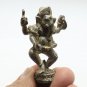 DANCING LORD GANESHA MINI AMULET GOD OF SUCCESS WISDOM GANESH HINDU STATUE 2