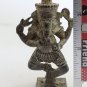 DANCING LORD GANESHA MINI AMULET GOD OF SUCCESS WISDOM GANESH HINDU METAL STATUE