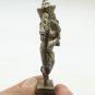 DANCING LORD GANESHA MINI AMULET GOD OF SUCCESS WISDOM GANESH HINDU METAL STATUE