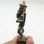 DANCING LORD GANESHA MINI AMULET GOD OF SUCCESS WISDOM GANESH HINDU METAL STATUE