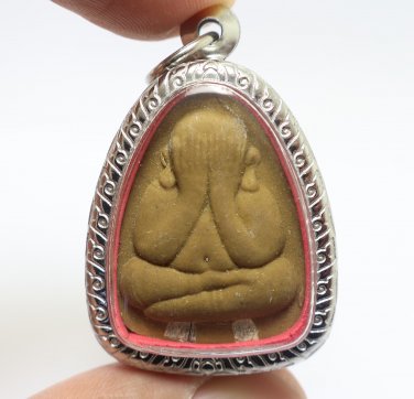 PHRA PIDTA LP TOH 2 TAKRUT BLESSED IN 1978 PITA BUDDHA YANT SUCCESS RICH PENDANT