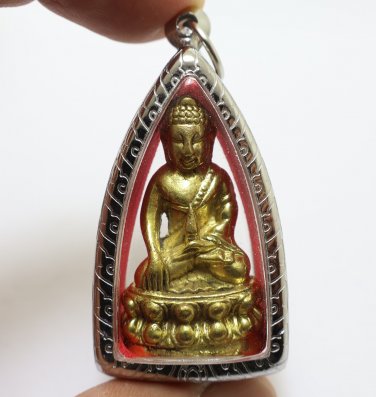 PHRA GRING LP FAN AJARO BLESSED 1976 KRING THAI HEAL GOOD HEALTH BUDDHA PENDANT