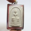 PHRA SOMDEJ WAT RAIKING BLESSED in 1971 THAI WHITE BUDDHA MIRACLE AMULET PENDANT