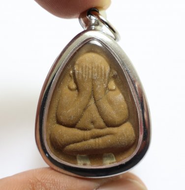 PHRA PIDTA LP TOH 2 TAKRUT BLESSED 1978 PITA BUDDHA YANT SUCCESS RICH PENDANT 1