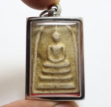SOMDEJ LP PRING DISCIPLE BLESSED 1971 PENDANT MAGIC IMAGE THAI BUDDHA AMULET (2)