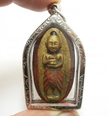 GUMAN THONG LP LARP THAI MAGIC KUMAN TONG AMULET (1) LUCKY MONEY GAMBLE PENDANT