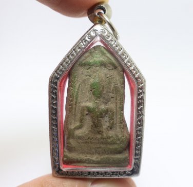 PHRA YODKHUNPHOL PIM ROMCHUT PHAYAO 1930s ANTIQUE THAI BUDDHA LUCKY RICH AMULET