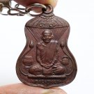 AJARN MUN BHURIDATTA COIN BLESSED IN 1974 BY WAT BOROMNIWAT BUDDHA LUCKY PENDANT