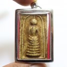 SOMDEJ LP VONG BLESS 1974 BACK SALIKA YANT THAI BUDDHA MIRACLE AMULET PENDANT 2