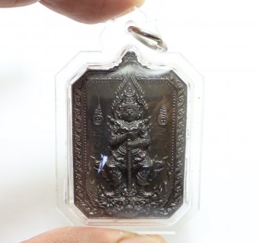 THAO WESSUWAN LP PAT WEALTHY KING YAK LUCKY RICH SINGHA THAI WATERPROOF PENDANT