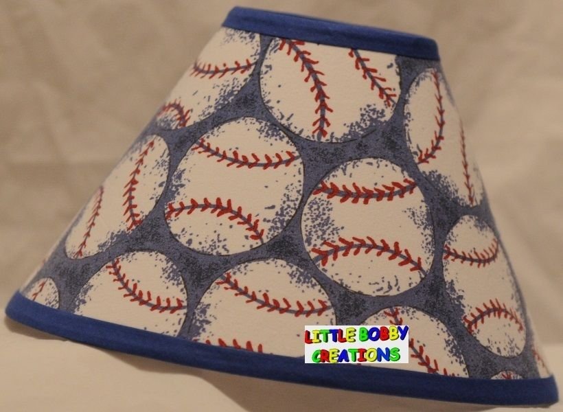 Sports Baseball Baseballs Lamp Shade (All Handmade After Order is Placed)