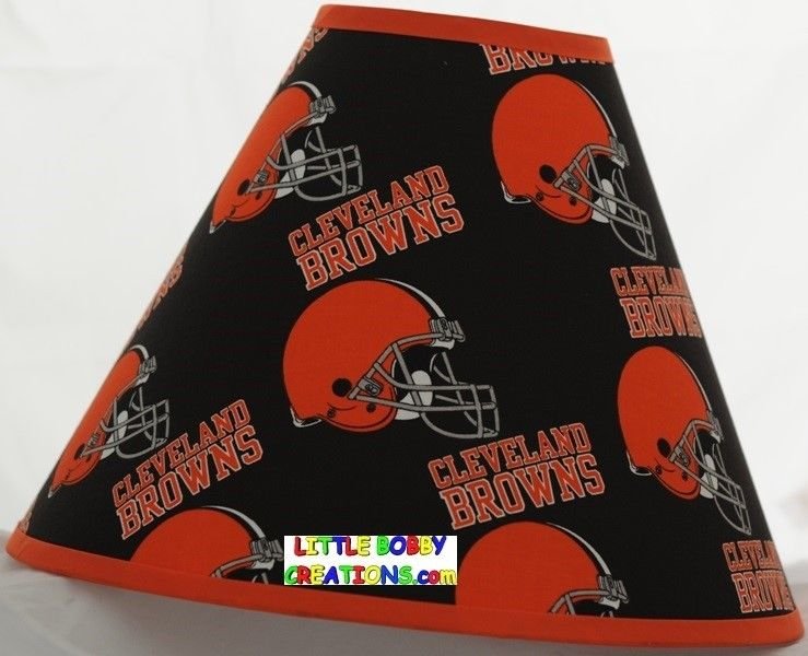 NFL Cleveland Browns Fabric Lamp Shade (Handmade After Order is Placed)
