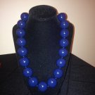 Vintage Extra Large navy Blue Beads