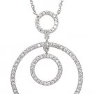Triple Circle CZ Necklace