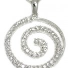 CZ Journey & Swirl Necklace
