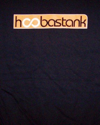 Hoobastank T-Shirt Letters Logo Black Size XL