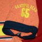 Grateful Dead Ringer T-Shirt Athletics Orange Size Medium