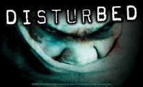 Disturbed Vinyl Sticker Rectangle Letters Logo